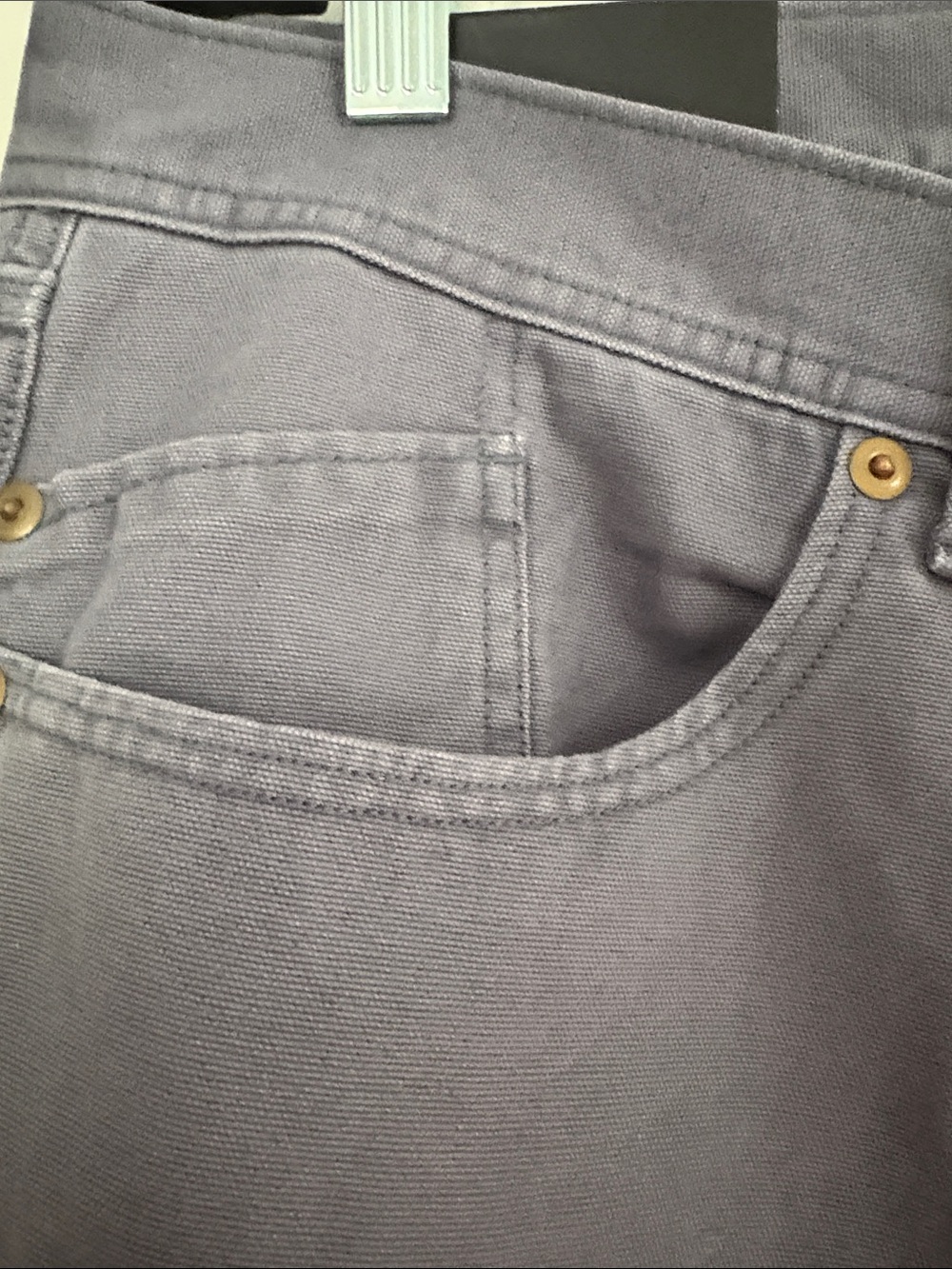 Banana Republic Men's Straight Fit Twill Pants— Light Gray - Picture 5 of 6